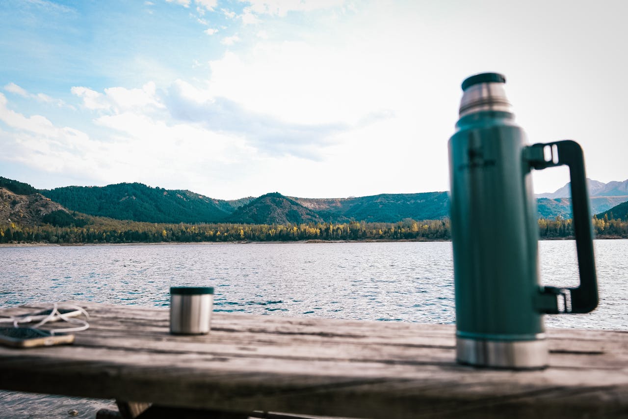 Thermos for camping outdoors