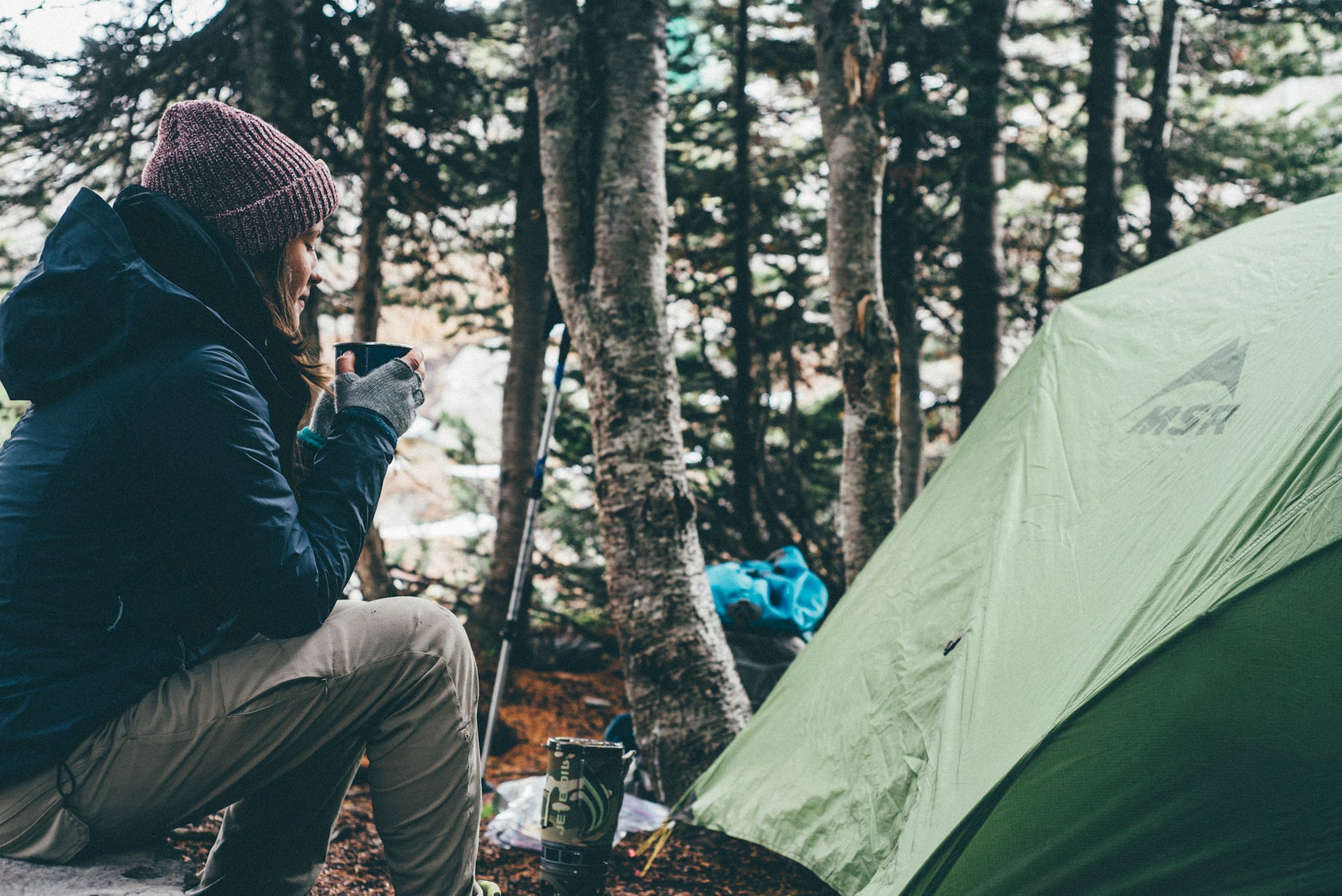 Cold weather while camping